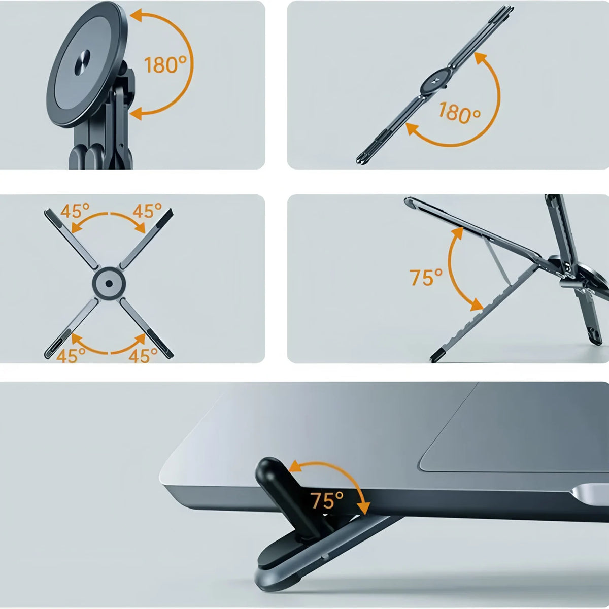 JustTrend® - 3in1 Magnetic Phone Holder, Selfie Stick & Tripod Stand
