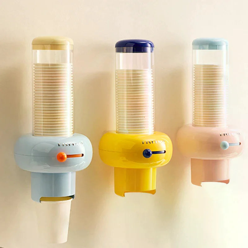 JustTrend® - Wall-Mounted Automatic Paper Cup Dispenser & Dustproof Holder