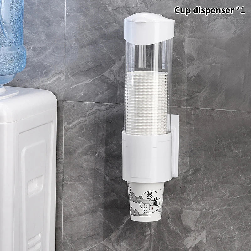 JustTrend® - Wall-Mounted Automatic Paper Cup Dispenser & Dustproof Holder