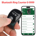 Smart Bluetooth Ring Counter Digital Finger Ring Tally Counter 9999 OLED Display Smart Tasbih Tasbeeh Ring for Dhikr Count