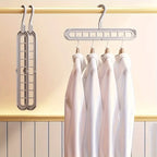 JustTrend® - 3pcs 9 Hole Space Saving Foldable Hangers