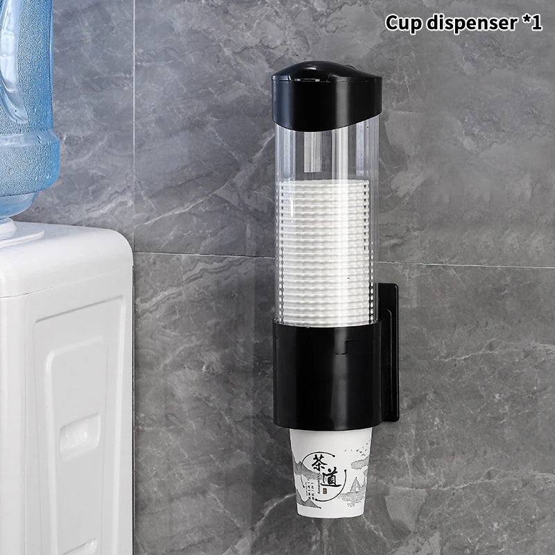 JustTrend® - Wall-Mounted Automatic Paper Cup Dispenser & Dustproof Holder
