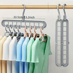 JustTrend® - 3pcs 9 Hole Space Saving Foldable Hangers