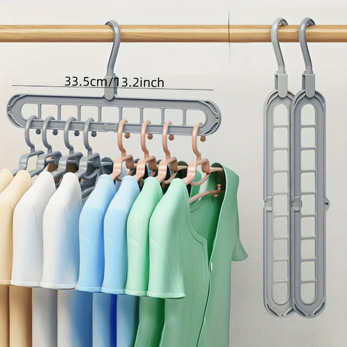 JustTrend® - 3pcs 9 Hole Space Saving Foldable Hangers