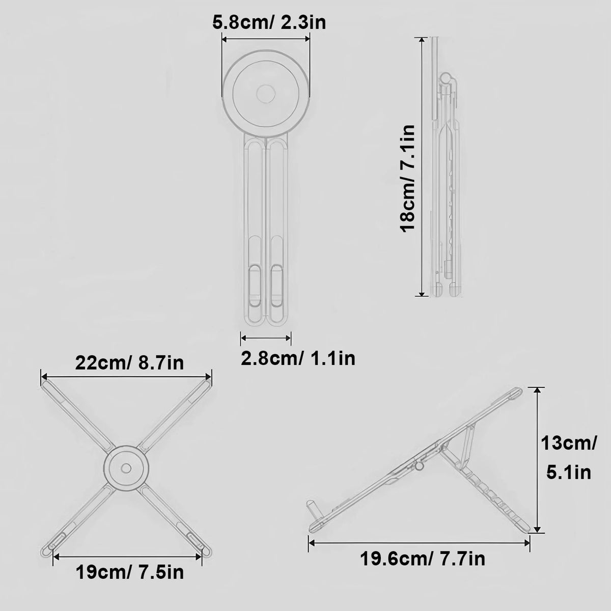 JustTrend® - 3in1 Magnetic Phone Holder, Selfie Stick & Tripod Stand