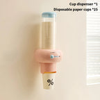 JustTrend® - Wall-Mounted Automatic Paper Cup Dispenser & Dustproof Holder