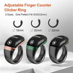 Smart Bluetooth Ring Counter Digital Finger Ring Tally Counter 9999 OLED Display Smart Tasbih Tasbeeh Ring for Dhikr Count