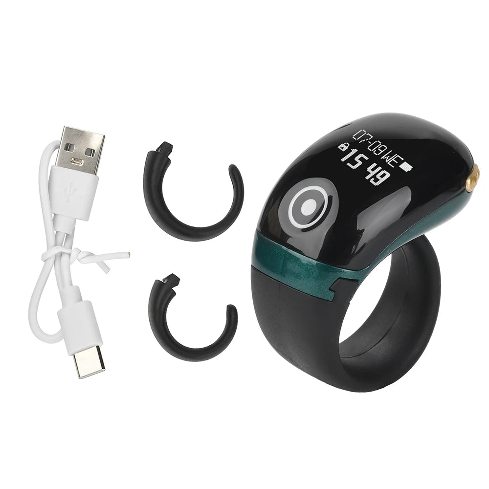 Smart Bluetooth Ring Counter Digital Finger Ring Tally Counter 9999 OLED Display Smart Tasbih Tasbeeh Ring for Dhikr Count