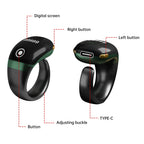 Smart Bluetooth Ring Counter Digital Finger Ring Tally Counter 9999 OLED Display Smart Tasbih Tasbeeh Ring for Dhikr Count