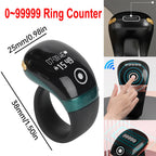 Smart Bluetooth Ring Counter Digital Finger Ring Tally Counter 9999 OLED Display Smart Tasbih Tasbeeh Ring for Dhikr Count