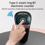 Smart Bluetooth Ring Counter Digital Finger Ring Tally Counter 9999 OLED Display Smart Tasbih Tasbeeh Ring for Dhikr Count